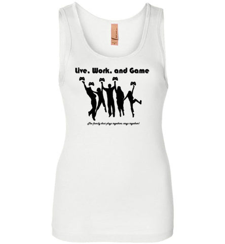 Live, Work and Game Ladies Tank