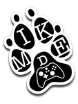 Mike D Gaming Black Logo Sticker