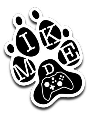 Mike D Gaming Black Logo Sticker
