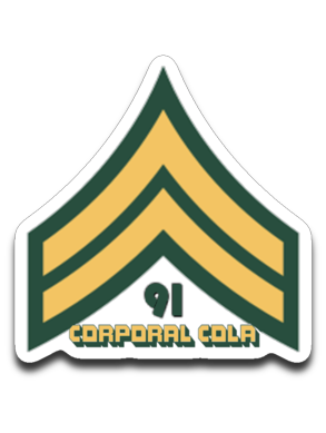 CorporalCola91 Sticker