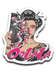 OoLaLa Zombie Geisha Sticker