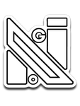NoGi Whiteout Logo Sticker