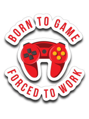 Kevoe Born To Game Stickers