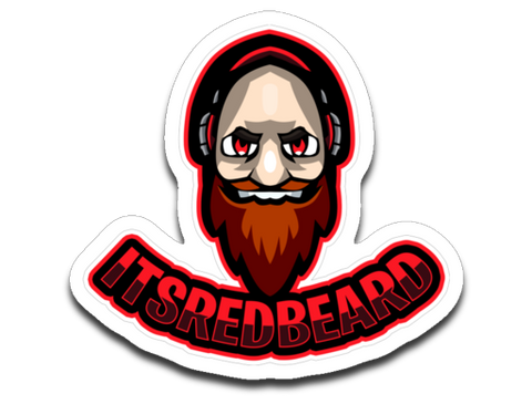 ItsRedBeard Logo Sticker