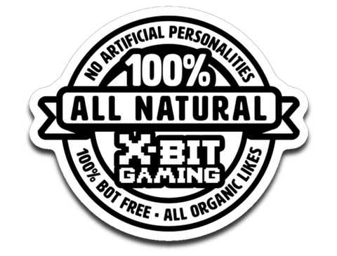 X-Bit Gaming 100% Natural Sticker
