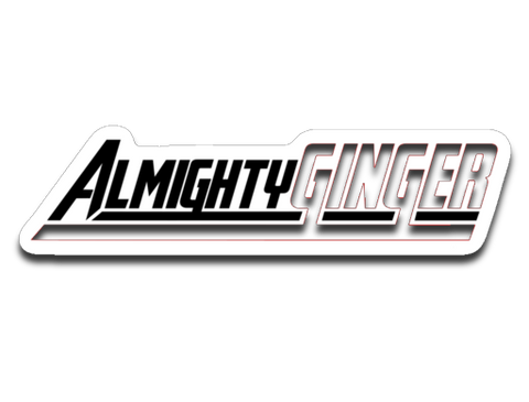 Almighty Ginger Sticker