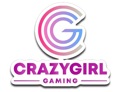 Crazy Girl Gaming Sticker
