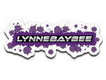 Lynnebaybee Purple Splash Sticker