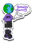 Bye Humanity Sticker