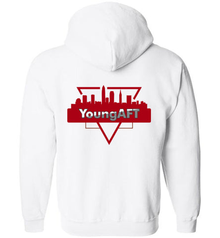 YoungAFT Zip-Up Logo Hoodie