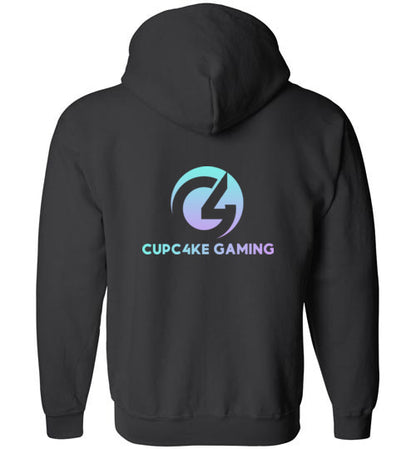 CupC4ke Zip-Up Logo Hoodie