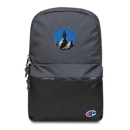 Stream of Thrones Embroidered Champion Backpack