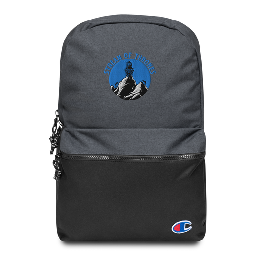 Stream of Thrones Embroidered Champion Backpack