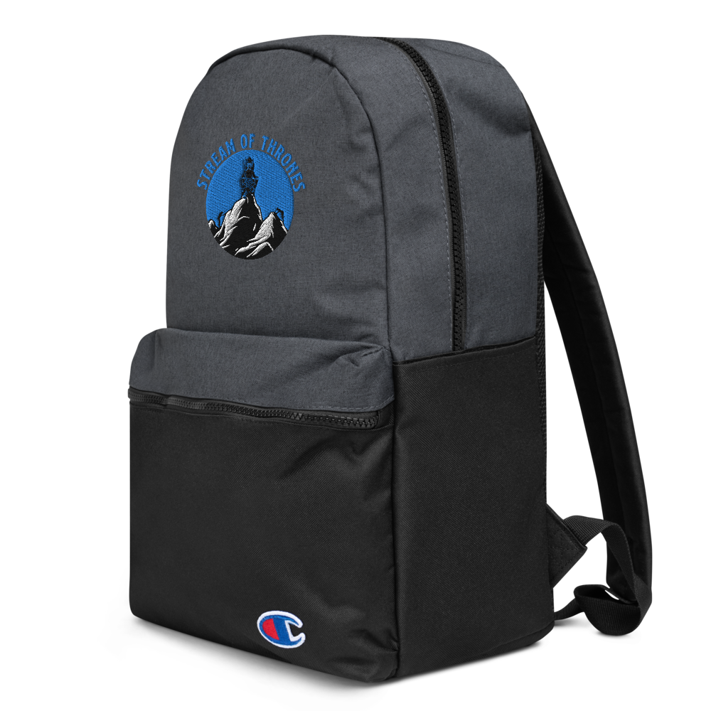Stream of Thrones Embroidered Champion Backpack