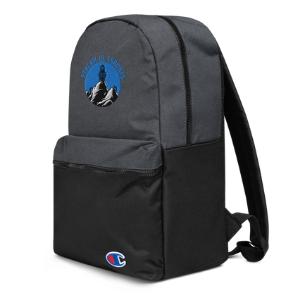 Stream of Thrones Embroidered Champion Backpack