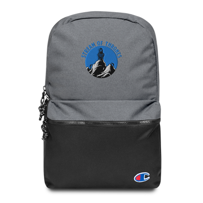 Stream of Thrones Embroidered Champion Backpack