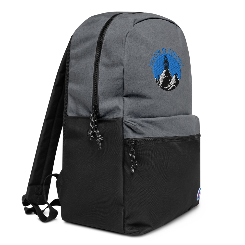 Stream of Thrones Embroidered Champion Backpack