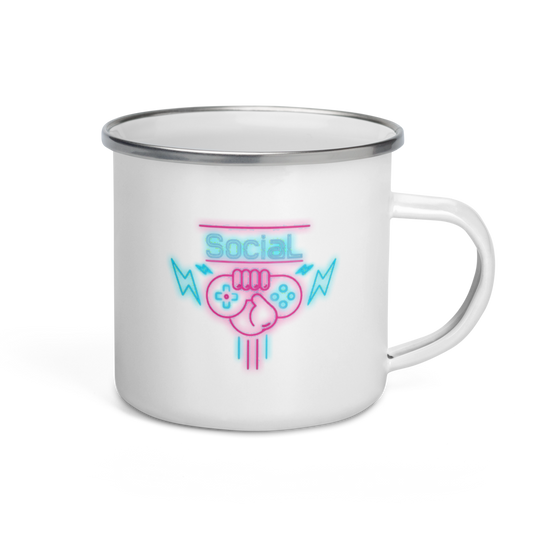 SociaL Enamel Mug