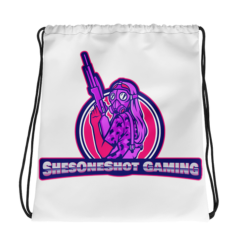 ShesOneShot Gaming Drawstring bag
