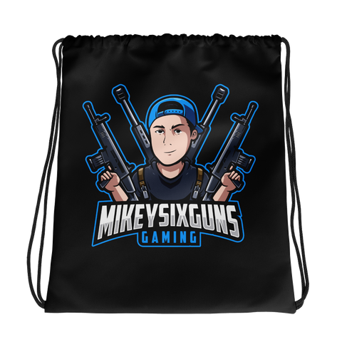 Mikeysixguns Gaming Drawstring Bag