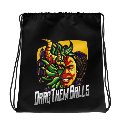 DragThemBalls Drawstring Bag