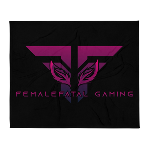 FemaleFatal Gaming Throw Blanket
