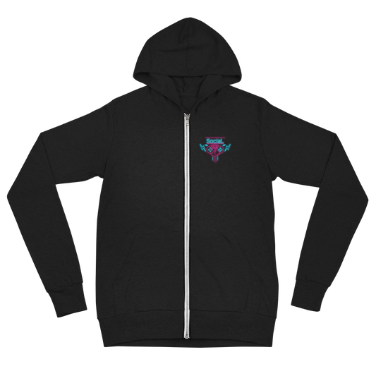 SociaL zip hoodie