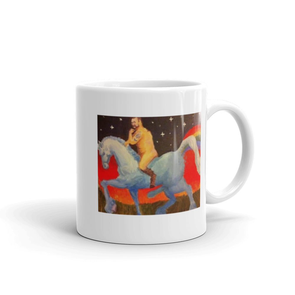 X-Bit Gaming Villain on a Unicorn Mug